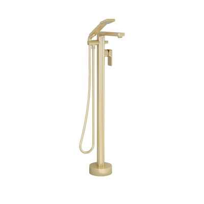 Flite Floor Standing Bath Shower Mixer - Brushed Brass